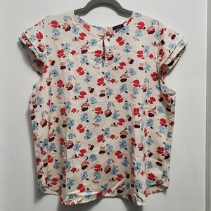 Ann Taylor floral print blouse